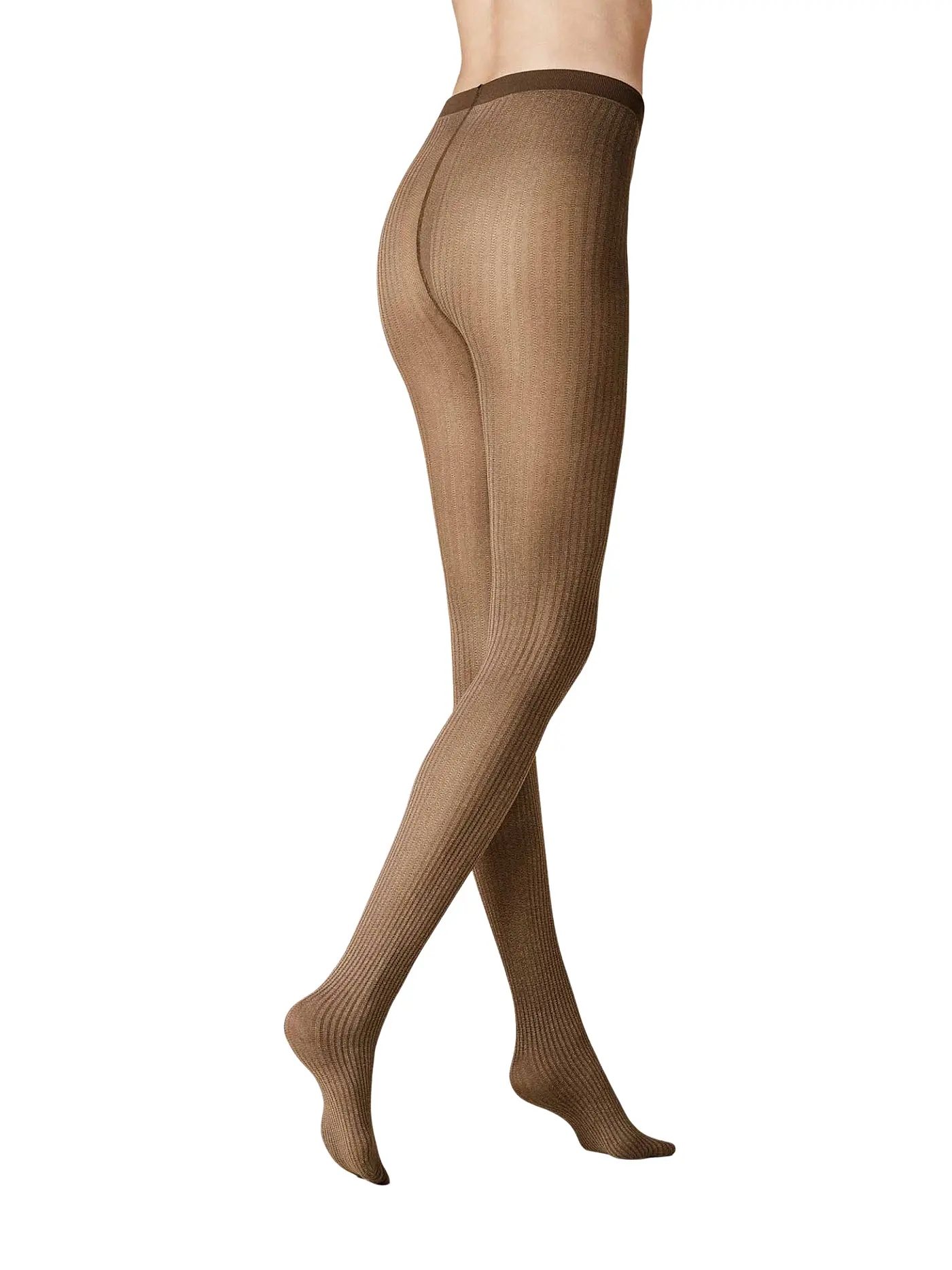 KUNERT | Modestrumpfhose RIB black | braun